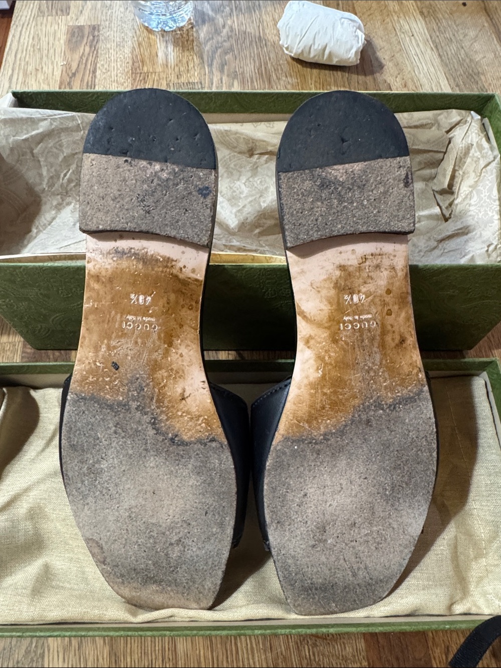 Gucci flat slides size 10.5 - Picture 4 of 5